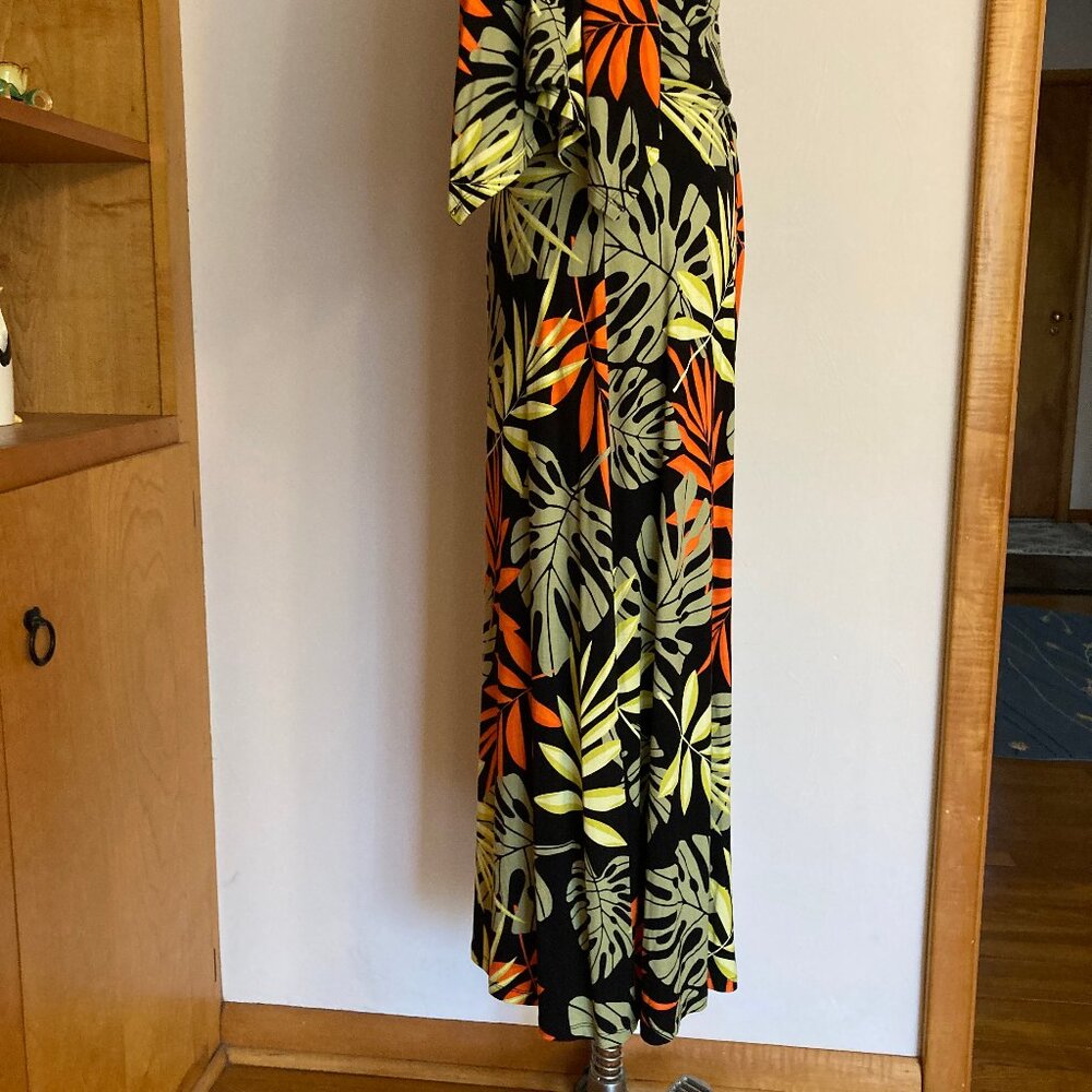 G by Giuliana Palms Lime Black Orange Dress Tropical Resort Summer - Picture 6 of 11